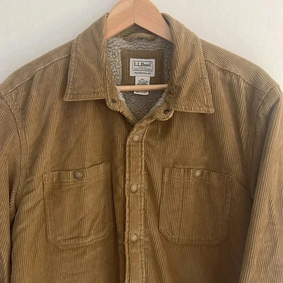 Tan Corduroy Jacket withh Teddy Lining - Picture 2 of 4